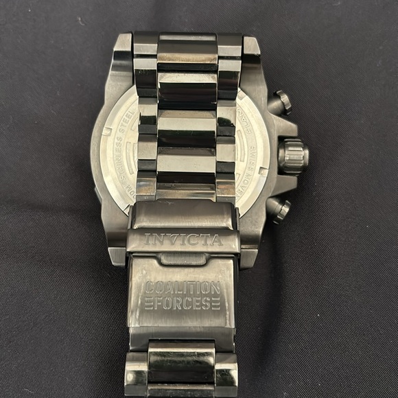 SWEET Invicta Coalition Forces gunmetal gray and aqua blue only worn twice - Picture 5 of 10